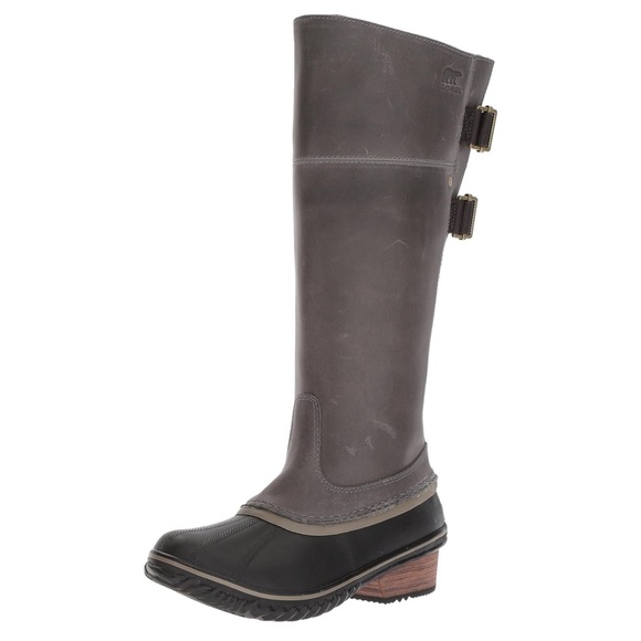 SOREL Slimpack Riding Tall II Waterproof Boots in Quarry/Pebble - Picture 4 of 14